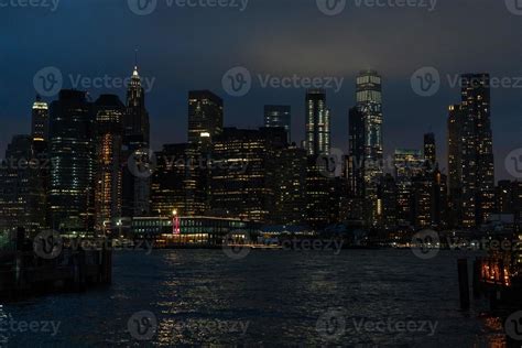 new york night view from brooklyn 18762204 Stock Photo at Vecteezy