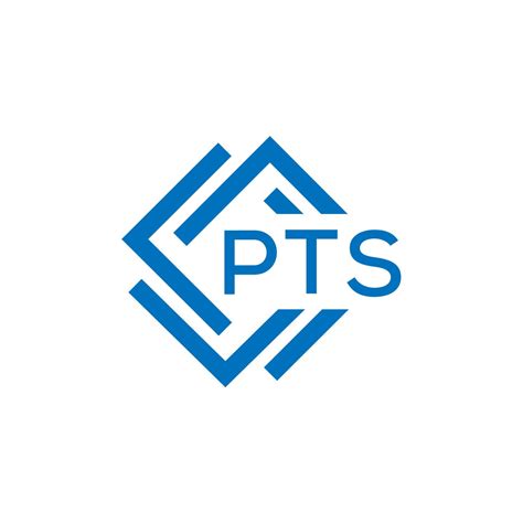 Pts Letter Design Pts Letter Logo Design On White Background Pts