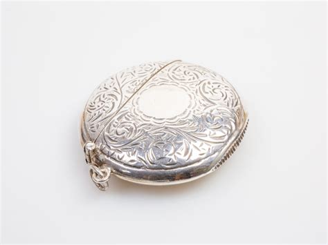 Shop Vintage Sterling Silver Circular Vesta Antiques Of Kingston