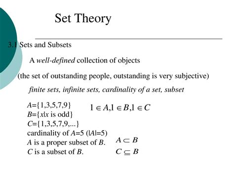 Ppt Set Theory Powerpoint Presentation Free Download Id6996405