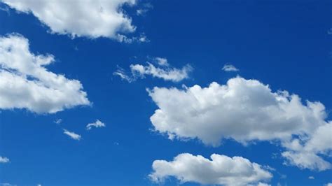 Blue Sky Effect Background Video Beautiful Clouds Moving Time Lapse