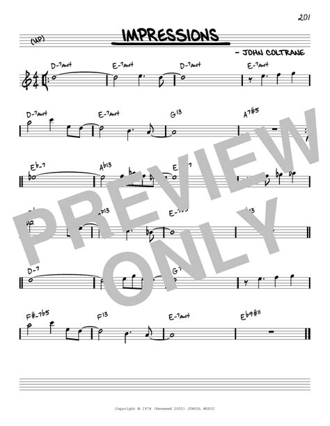 Impressions Reharmonized Version Arr Jack Grassel Real Book