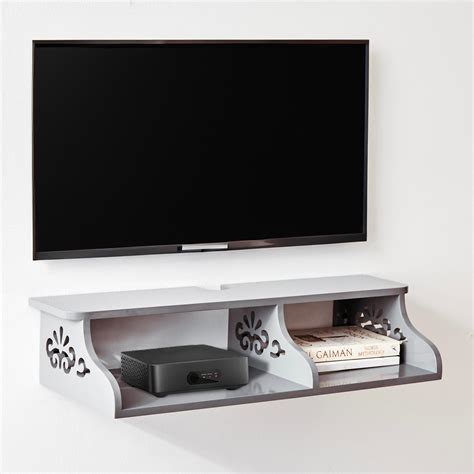 Buy Wilma Wall Mount Set Top Box Shelf Grey From Home Centre At Just