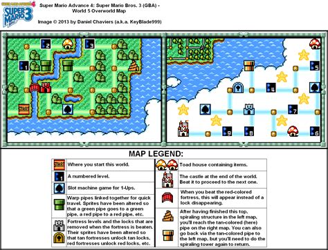 Super Mario Advance 4: Super Mario Bros. 3 World 5 Overworld Map (PNG ...