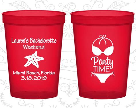 Bachelorette Beach Cups Custom Bachelorette Stadium Cups Etsy Bachelorette Cups Beach