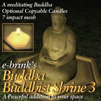 Second Life Marketplace - Buddha Buddhist Shrine 3- garden/flowers/fountain/folly/gazebo/temple ...