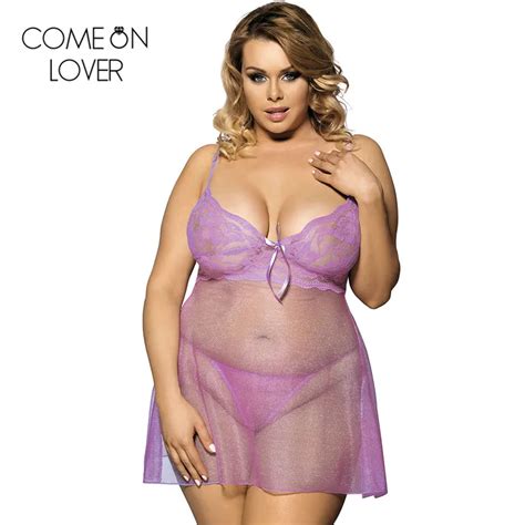 Comeonlover Nova Chegada Luz Roxo Er Tico Plus Size Lingerie Ver