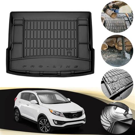 OMAC Premium Cargo Liner Fits Kia Sportage 2017-2021 3D Black Rear ...