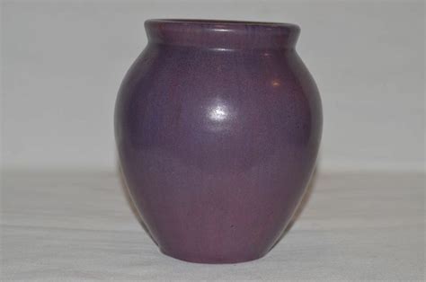 Gorgeous Fulper Ovid Vase Wisteria Purple Glaze Mold 584 Fulper