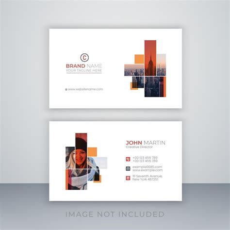 Premium Vector Vector Clean Style Modern Minimal Business Card Or