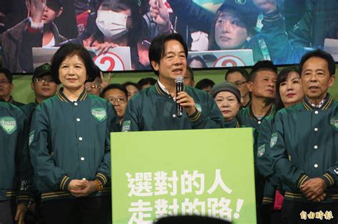 牽手吳玫如首度站台！賴清德台南選前之夜人潮爆棚 政治 自由時報電子報