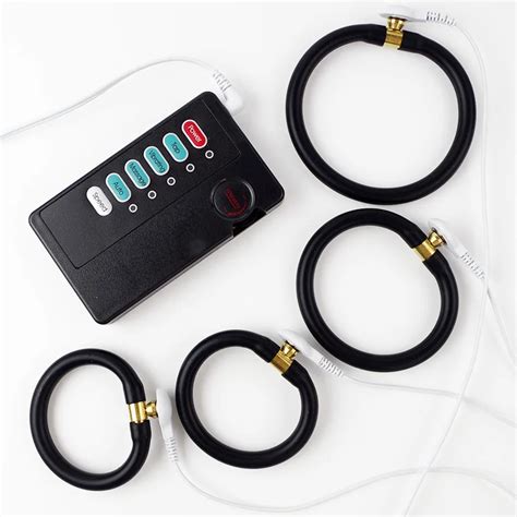 Male Electrostimulation Masturbation Set Monopolar Cock Rings Conductive Rubber Tubing Sex Toys