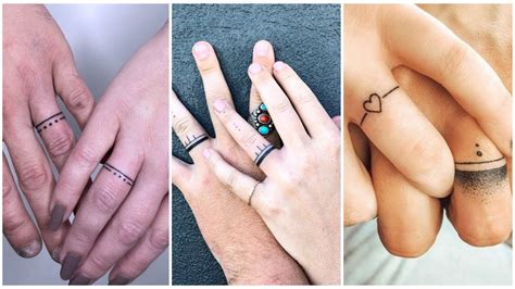 Cute Tattoo Ideas For Couples Wedding Ring Tattoos For Couples