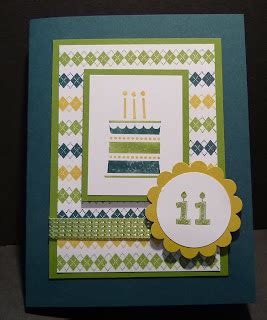 Stampin Up Patterned Party Birthday Card Karina Chin Stampin Up