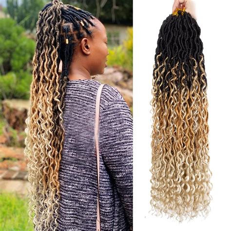 Amazon Zrq Packs Tone Goddess Locs Crochet Hair Inch Ombre