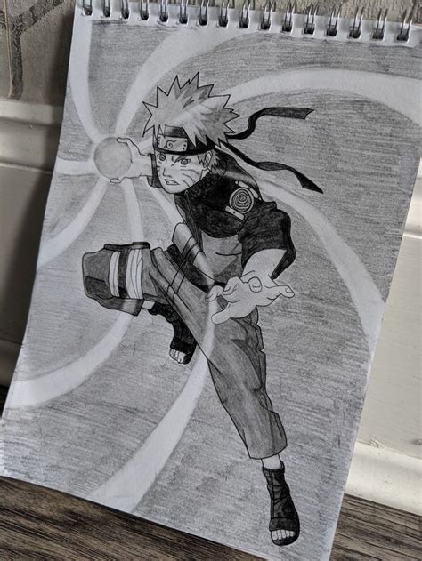 Naruto Rasengan Sketch Drawing