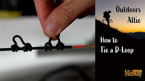 How To Tie A D Loop On Your Bowstring Outdoors Allie Youtube