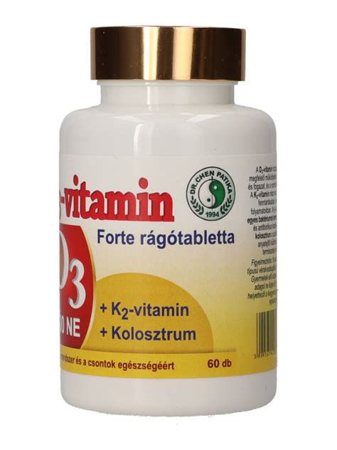 Dr Chen Patika D3 Vitamin Forte Rágótabletta 60 db