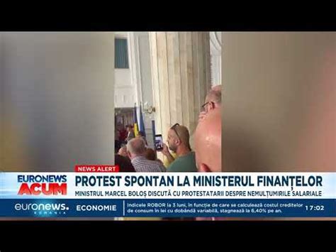 Protest Spontan La Ministerul Finan Elor Marcel Bolo A Ie It S