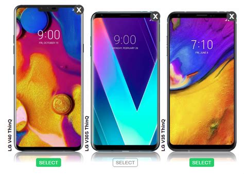 Lg V Thinq Vs V S And V Design Size Comparison