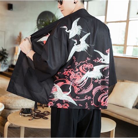 Jual Baju Kimono Cardingan Import Haori Pria Wanita Korea Jepang