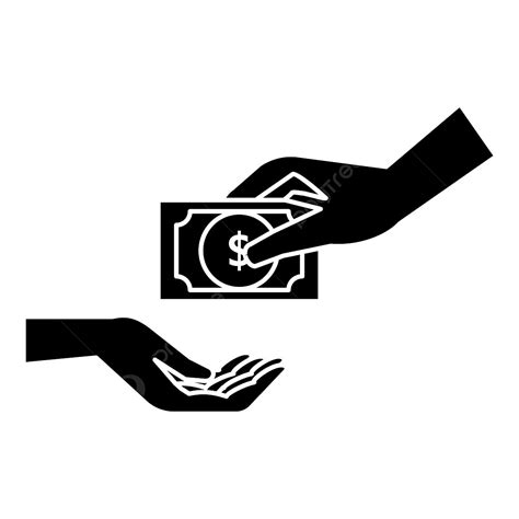 Hand Give Money Vector Hd Png Images Hand Gives Money Icon Simple