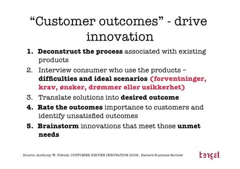 Consumer Driven Innovation