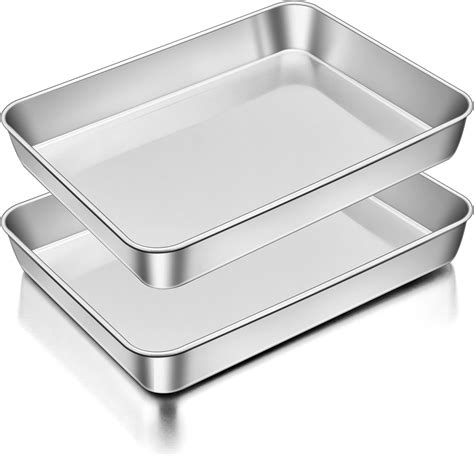 Haware Baking Tray Set Of Stainless Steel Baking Sheet Cookies