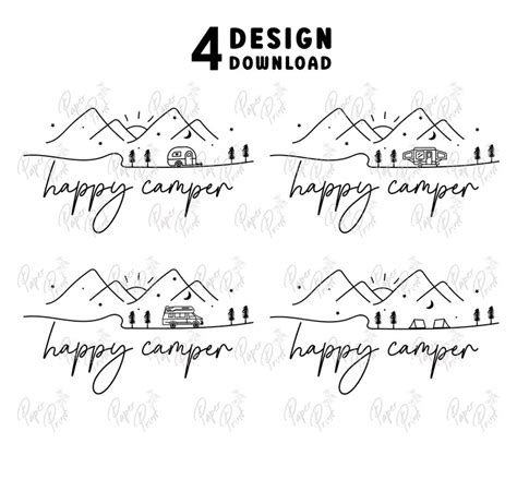 Happy Camper Svg Adventure Svg Camping Life Svg Camper Svg Etsy