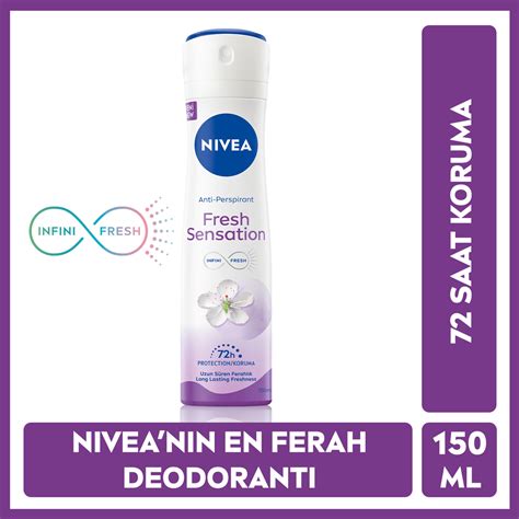 NIVEA Fresh Sensation Kadın Sprey Deodorant 150ml Migros