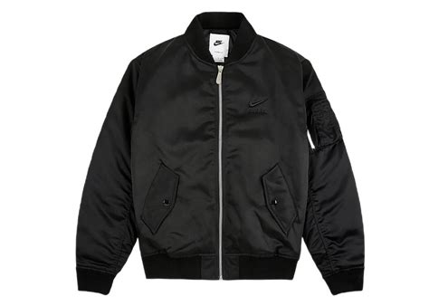 nike sportswear air bomber jacket black mens ss