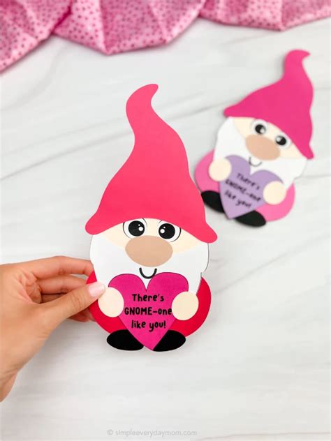 Gnome Valentine Craft For Kids [Free Template]