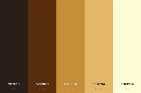 20 Brown Color Palettes With Names And Hex Codes Creativebooster