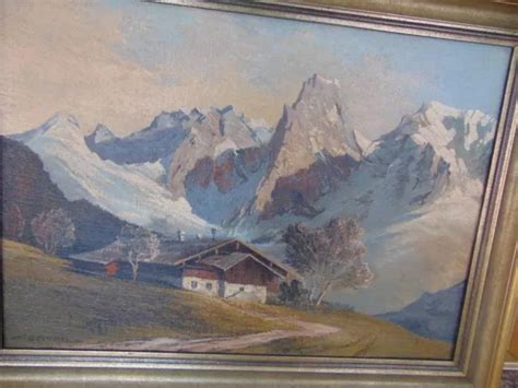 FRITZ ZIELONKA Ölgemälde Original Berglandschaft Münchner Schule EUR 89