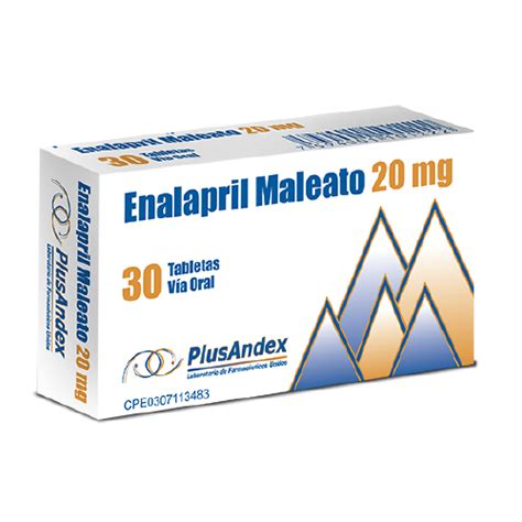 Enalapril Maleato Plusandex 20mg 30tab Farmago Somos Que Una Farmacia