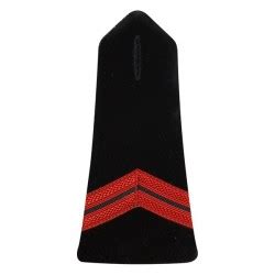 PATTE D EPAULE CAPORAL POMPIERS VELOURS BOUTONNIERE