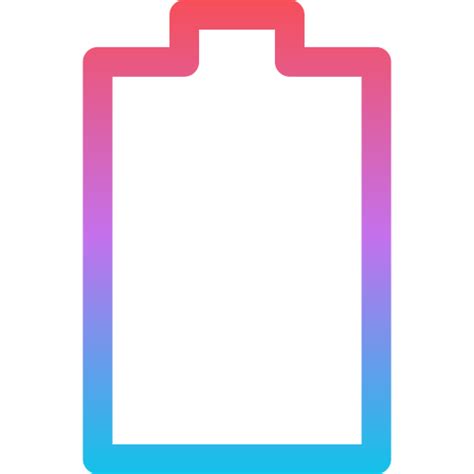 Icono de Batería vacía Generic Gradient