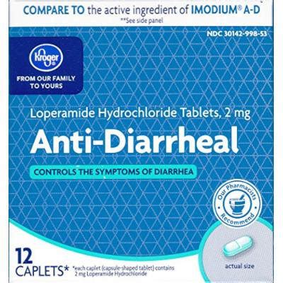 Kroger Anti Diarrheal Loperamide Hydrochloride 2 Mg 12 Caplets