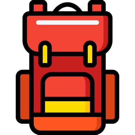 Backpack Basic Miscellany Lineal Color Icon