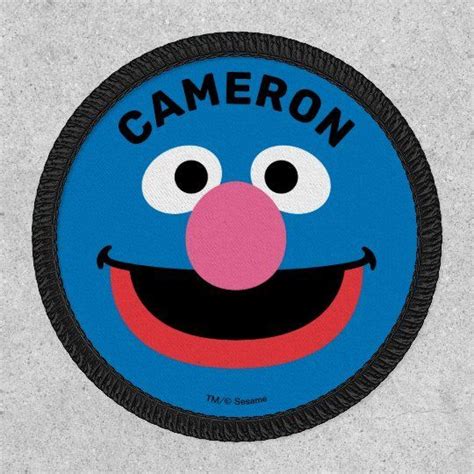 Grover Face Art Patch | Zazzle