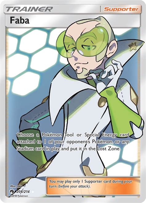 Faba Full Art Sm Lost Thunder Pokemon