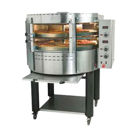 Forno Pizza Elettrico Rotante Camera Singola Con Vetri Curvi