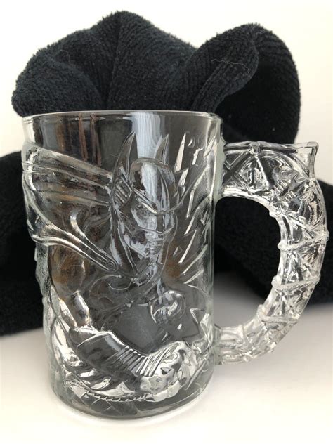 Set Of Mcdonalds Batman Forever Glass Mug Cups Dc Comics