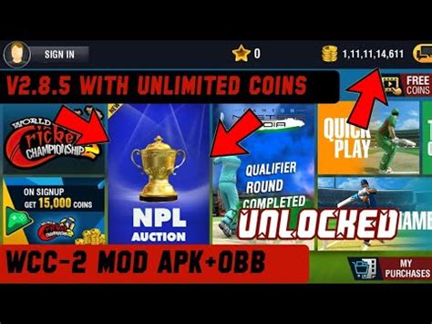 Wcc Mod Apk Obb V With Npl Auction And Unlimited