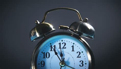 premium photo alarm clock  night time