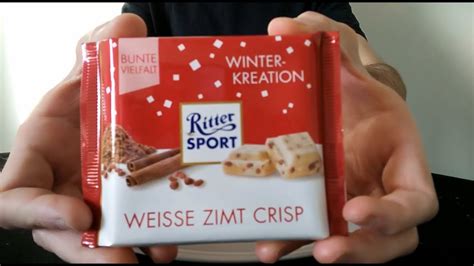 Ritter Sport Winter Creation Weisse Zimt Crisp White Cinnamon Crisp