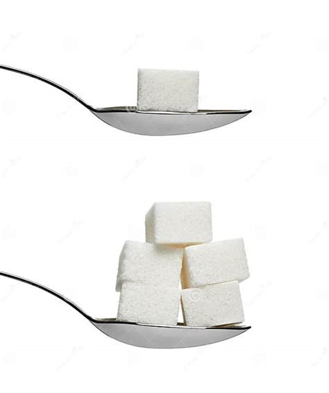 Sugar Cube And Spoon Sweet Sweetener Stock Image Image Of Coffee