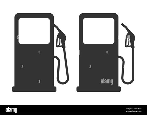 Gas Station Pump With Fuel Nozzle Of Petrol Pump Vector Illustration