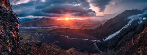 River 5k Wallpaper 4k Mountains Iceland Clouds Hd Wallpaper