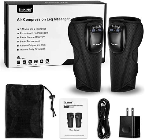 Fit King Cordless Leg Massager For Circulation And Recovery After Training And Workout Portable